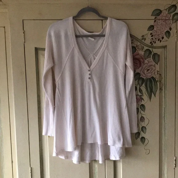 We The Free Tops Free People Waffle Knit Long Sleeve Poshmark